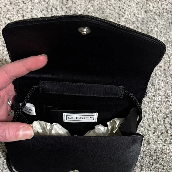 Vintage America Black Beaded Clutch - Picture 2 of 9